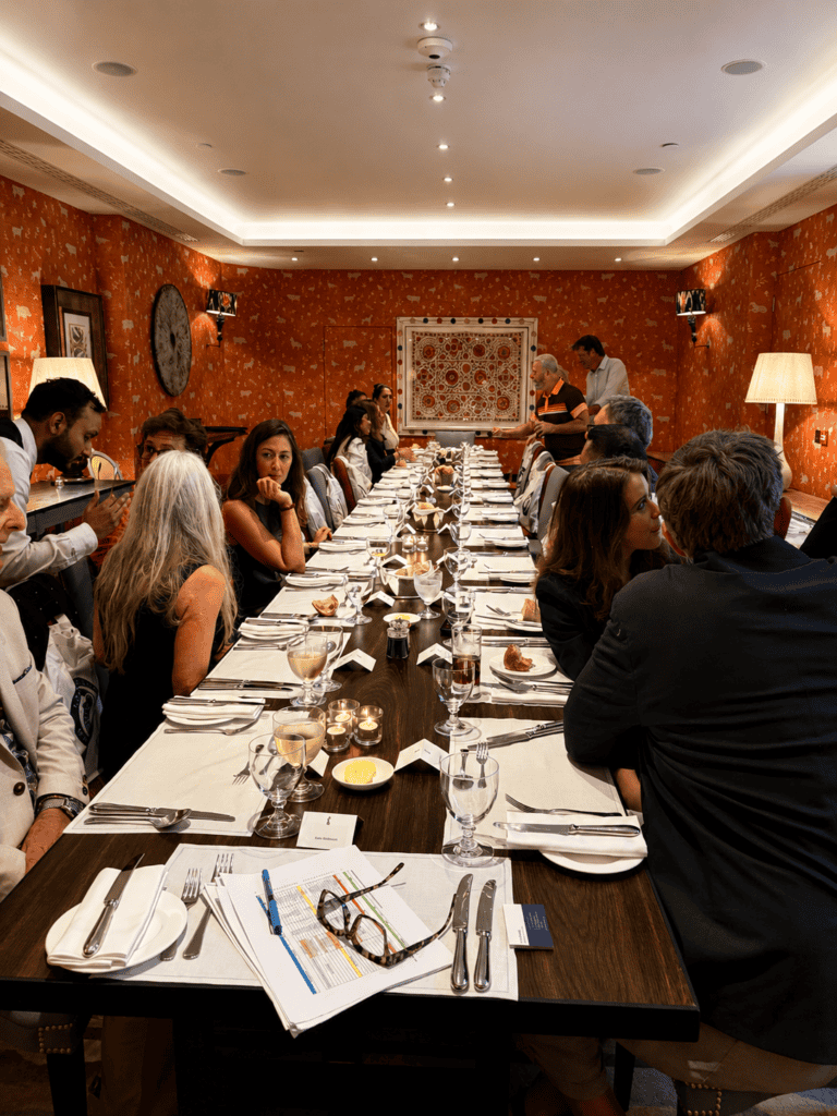 Guests during dinner