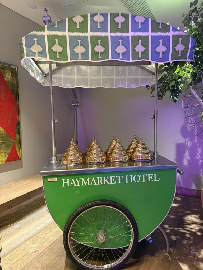 Haymarket Hotel food cart